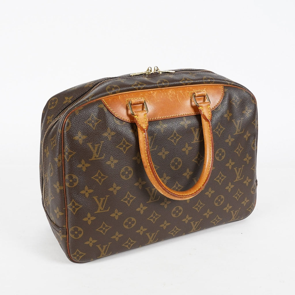 Louis Vuitton Deauville Monogram Brown Canvas Handbag Used M47270 08A372230815