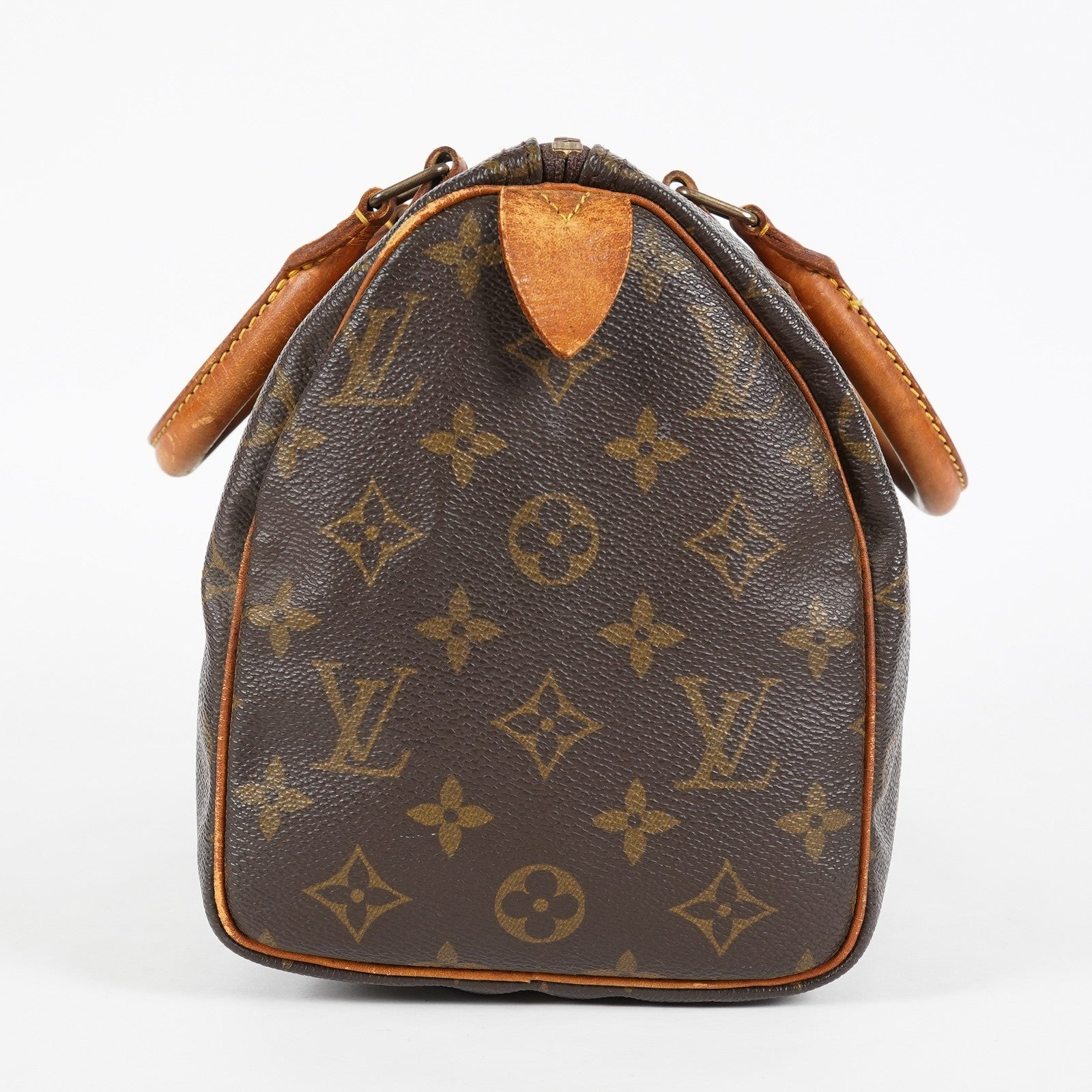 Louis Vuitton Monogram Speedy 25 Brown Coated Canvas M41528 Vintage 07E425830012