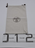 Hermes Dust Bag Storage Pouch Drawstring Beige Logo Authentic 28x38