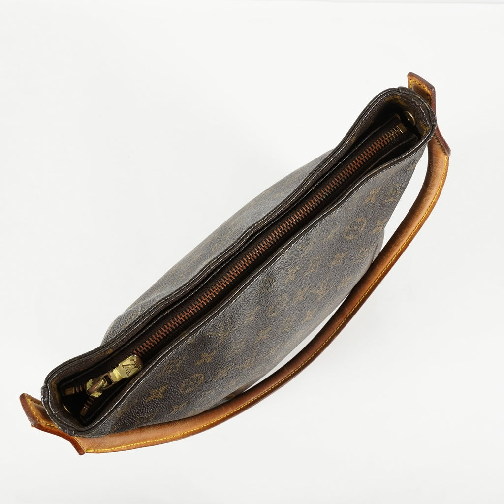 Louis Vuitton Looping GM M51145 Monogram Canvas Brown Shoulder Bag 09E183410010
