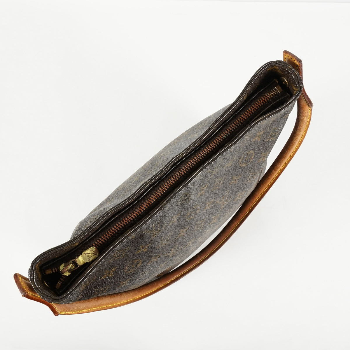 Louis Vuitton Looping GM M51145 Monogram Canvas Brown Shoulder Bag 09E183410010