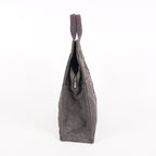 Hermes Herline Tote MM Gray Canvas Silver HW Bag Used Vintage Purse 07E22605005