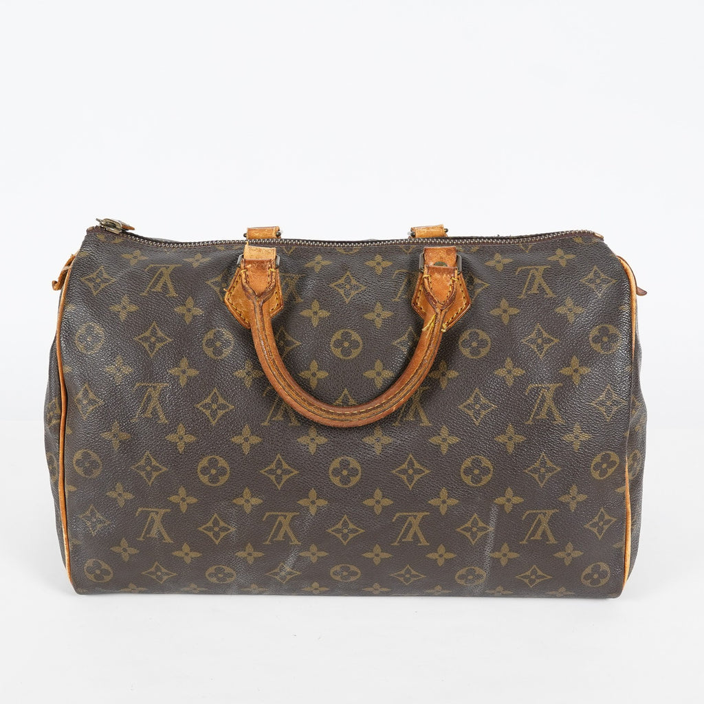 Louis Vuitton Speedy 35 Monogram Canvas Brown Handbag M41524 Used 08A154118403