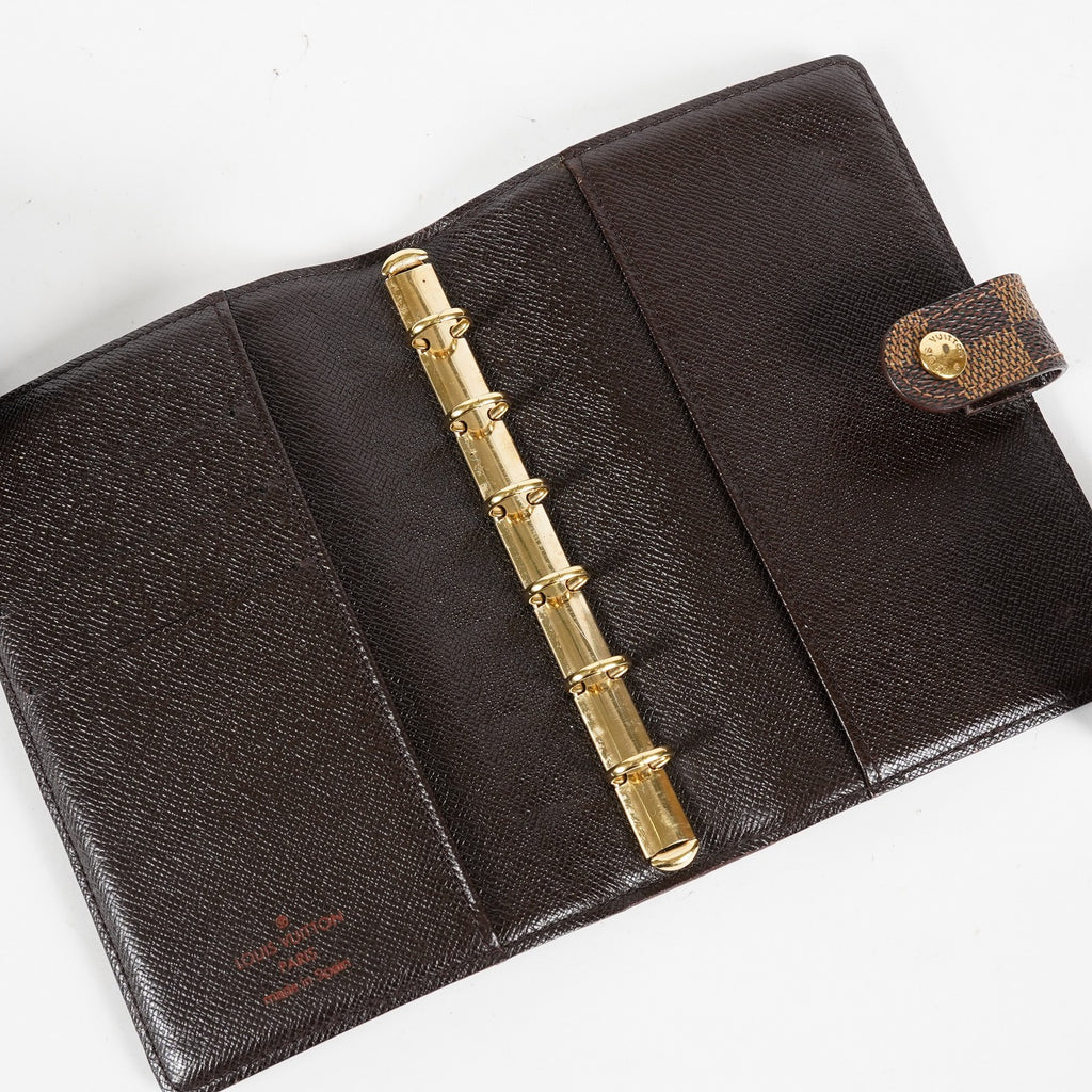Louis Vuitton Damier Ebene Agenda PM Planner Cover vintage R20700 08A23935003