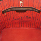 Louis Vuitton Neverfull MM N51105 Damier Ebene Brown Tote Bag Used 07E133960027