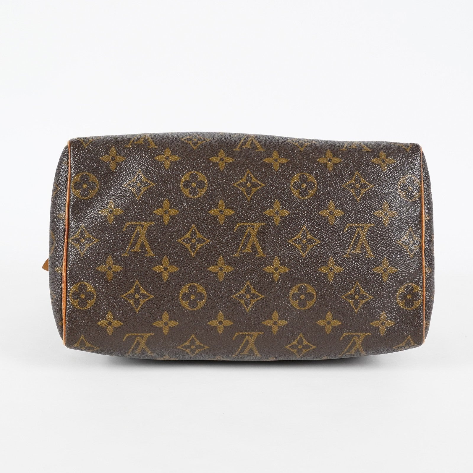 Louis Vuitton Speedy 25 Monogram Canvas Brown Boston Handbag Used 07E295830008