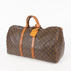 Authentic Louis Vuitton Monogram Keepall 55 Travel Bag M41424 06E193410010