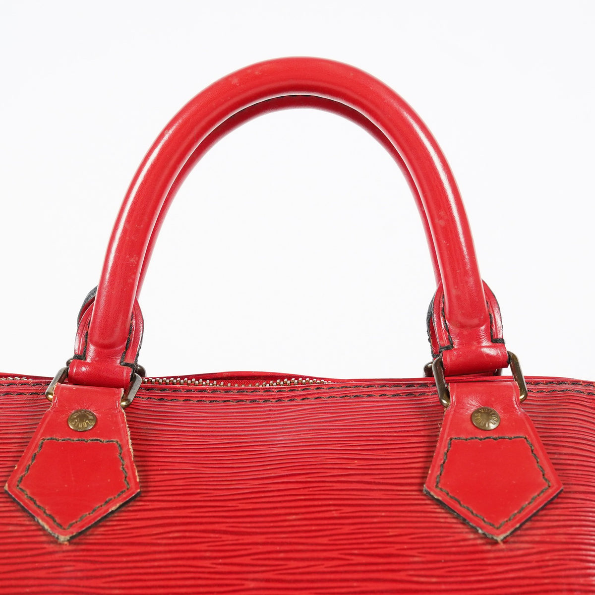 Louis Vuitton Speedy 40 M42987 Epi Leather Red Used Handbag 02E024576025