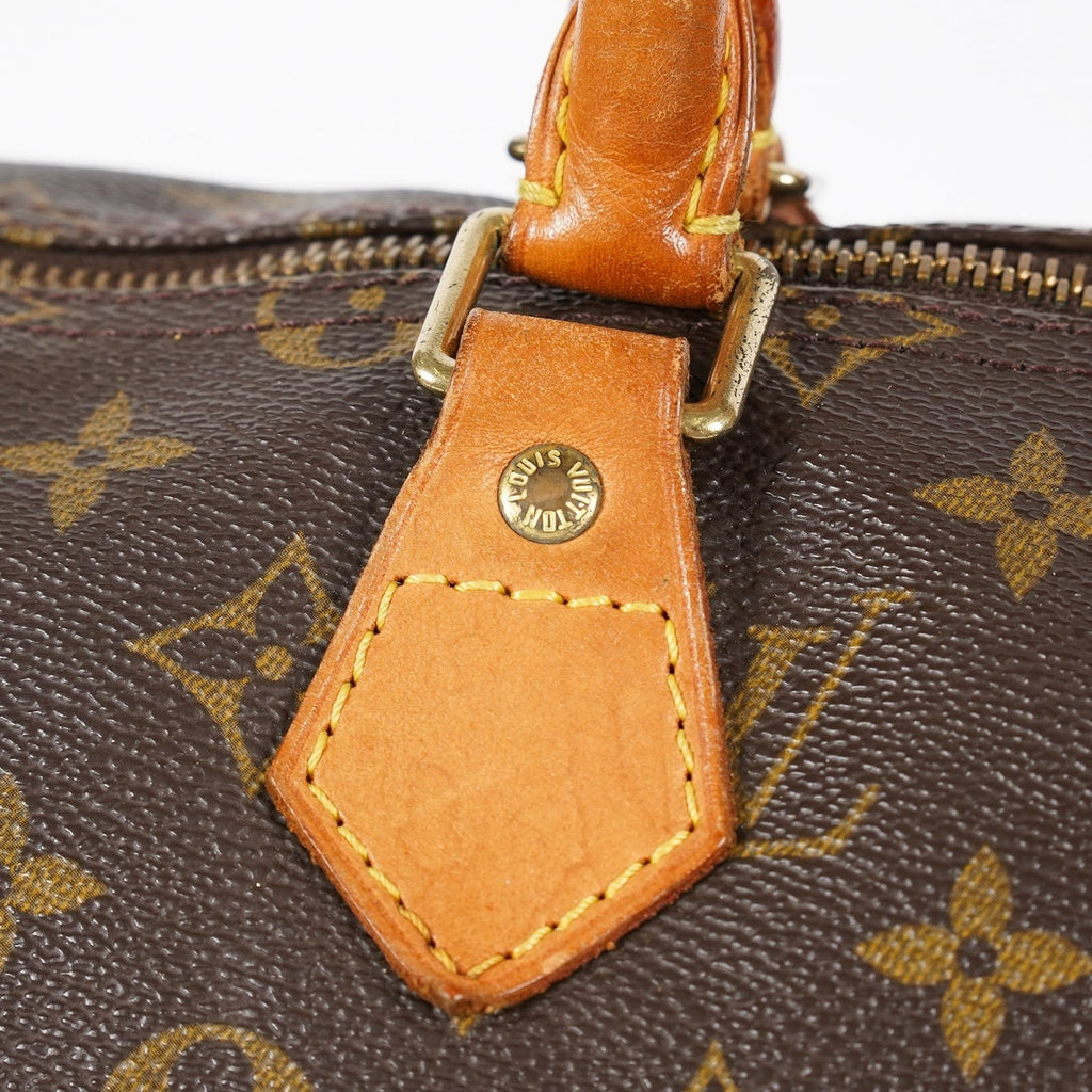Louis Vuitton Speedy M41524 Monogram Canvas Brown Boston Bag Used 08A336120415