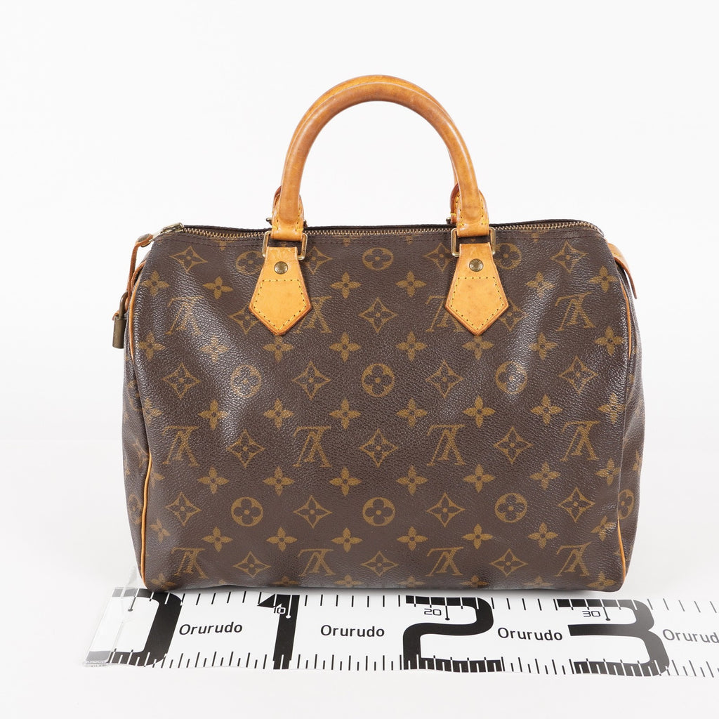 Authentic Louis Vuitton Monogram Speedy 30  Handbag M41526 vintage 05E446380016