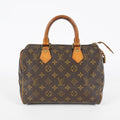 Louis Vuitton Speedy 25 Monogram Brown Handbag M41528 Used Vintage 07E187480012