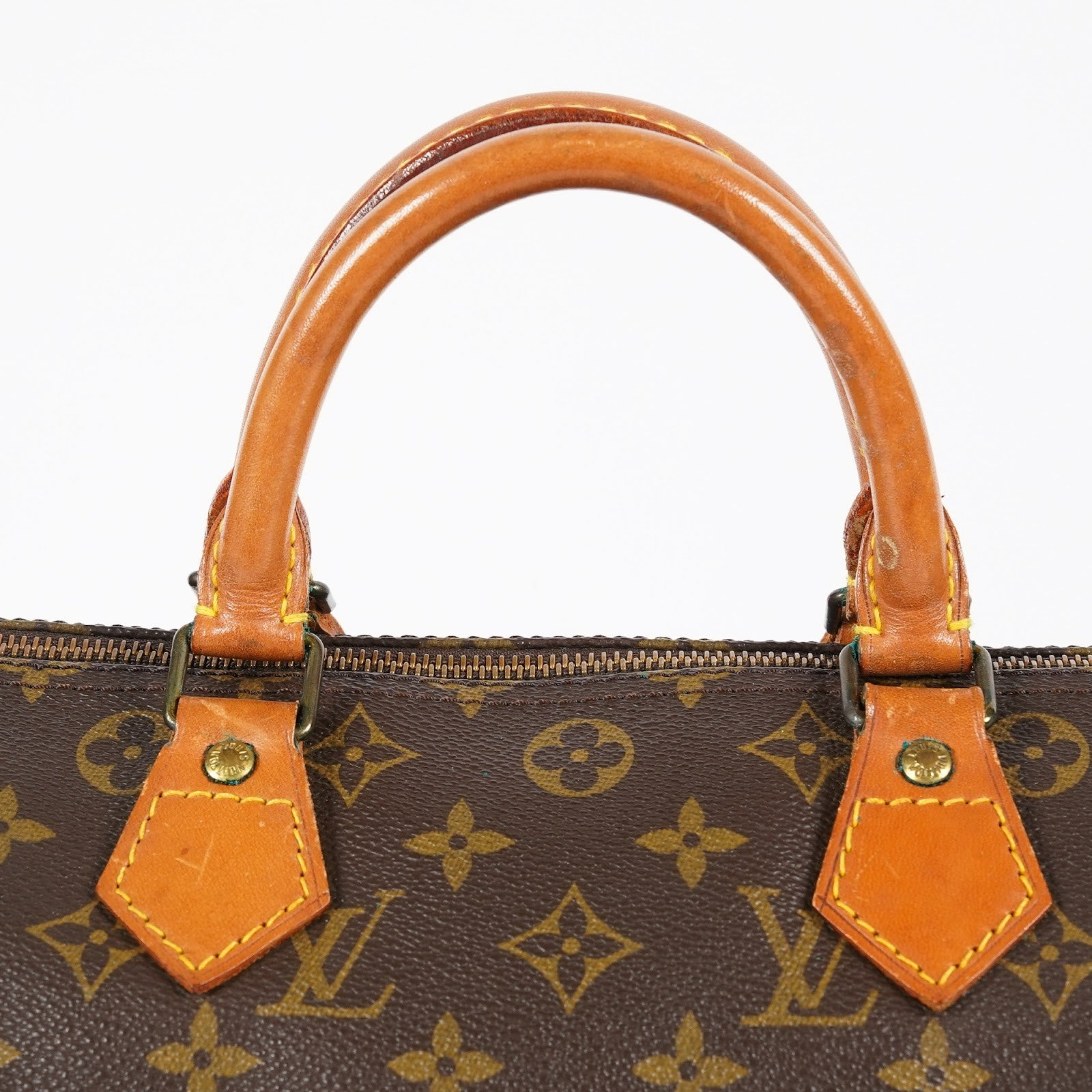 Louis Vuitton Speedy 30 Monogram Canvas Hand Bag Brown Used M41526 08E124070008