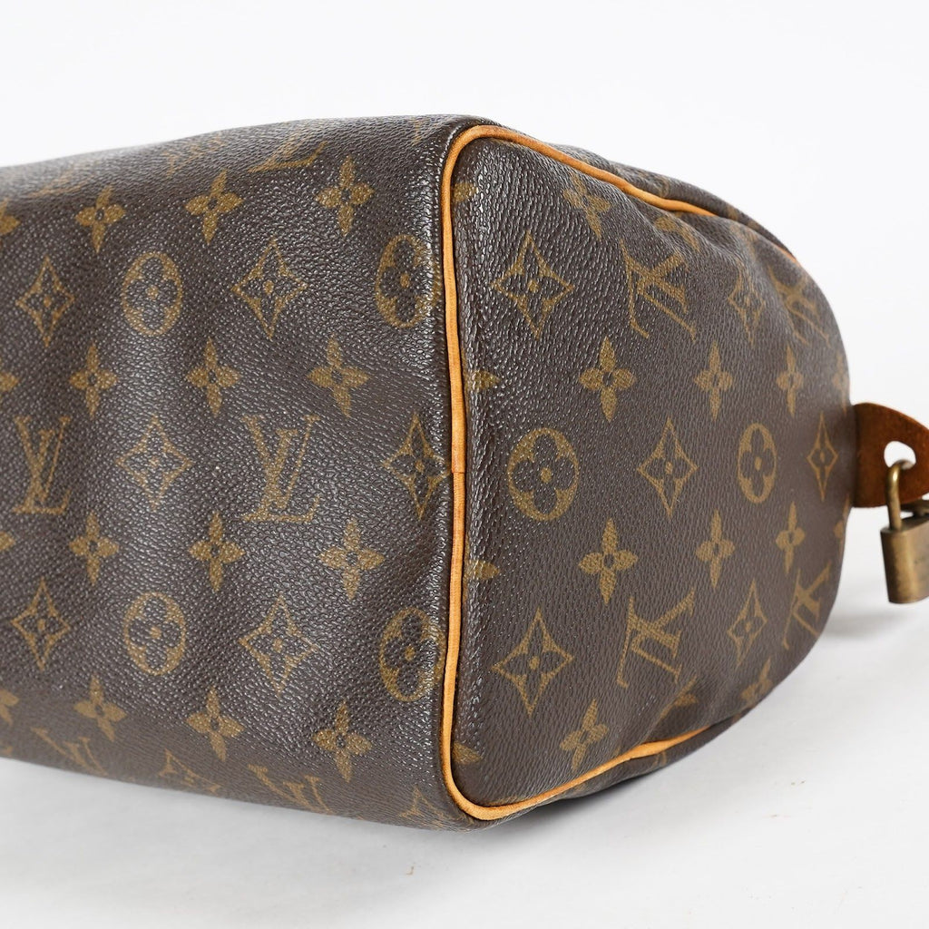 Louis Vuitton Speedy 30 M41528 Monogram Canvas Brown Used Handbag 08A296006015