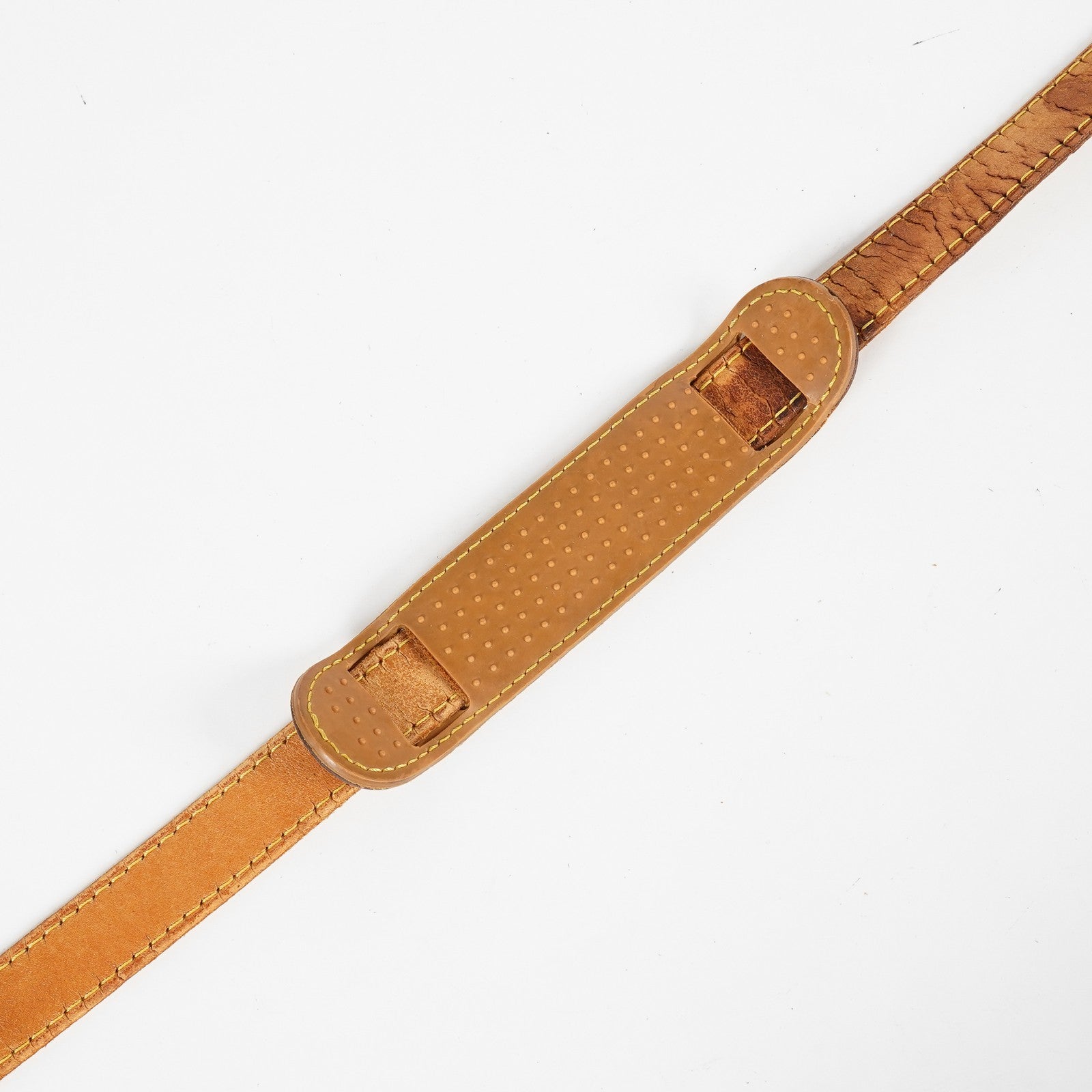 Auth Louis Vuitton Vachetta Leather Shoulder Strap Adjustable Tan Vintage XY266