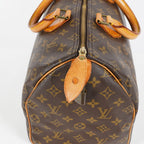 Louis Vuitton Speedy 35 M41107 Monogram Brown Hand Bag Used Vintage 07E076710016