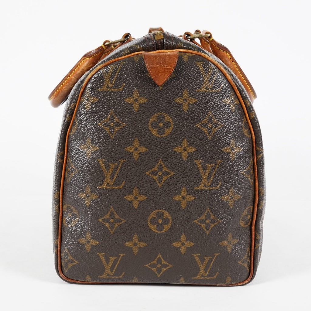 Louis Vuitton Speedy 30 Monogram Brown Handbag M41526 Used Vintage 07E245170012