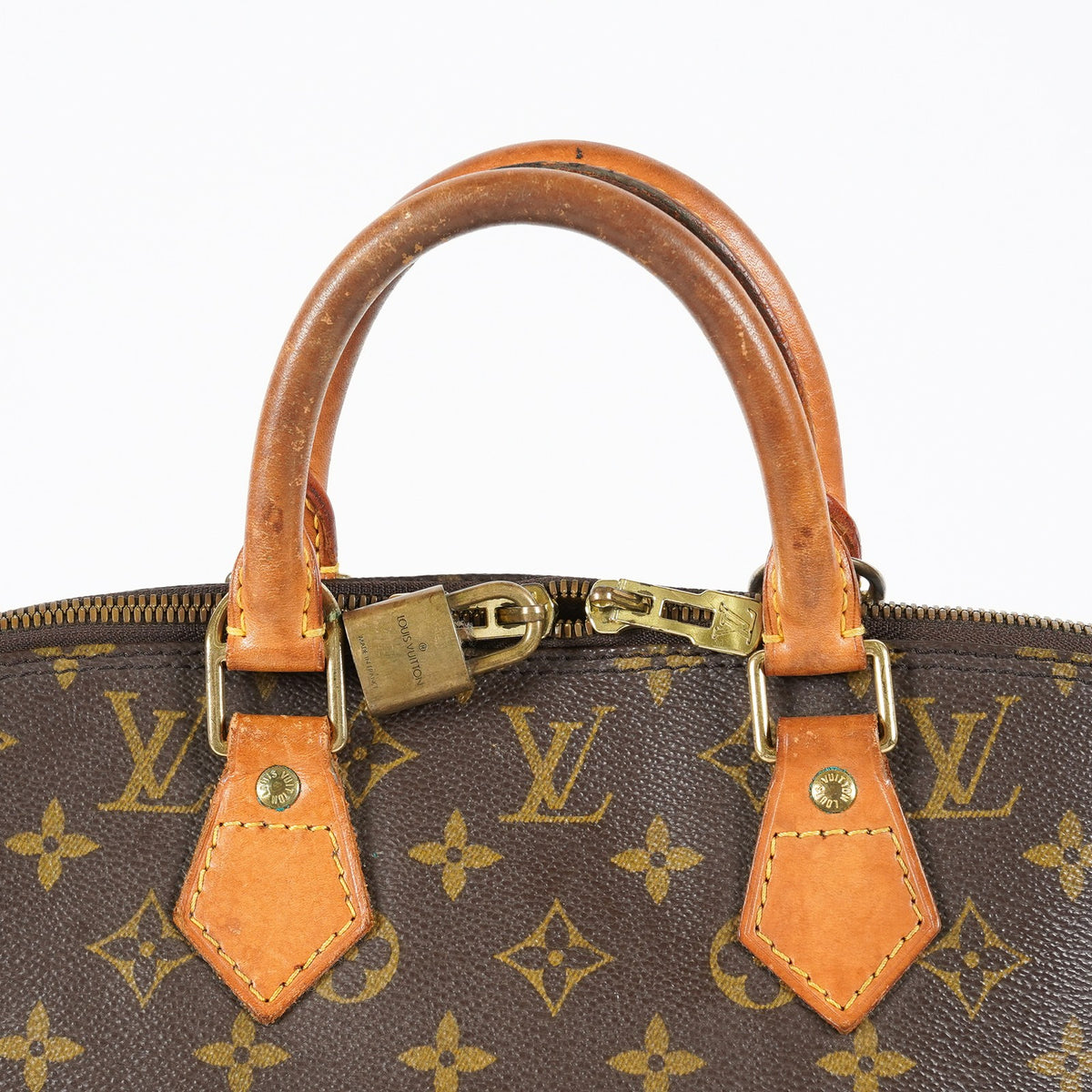Louis Vuitton Alma PM M51130 Monogram Canvas Brown Used Handbag 09E223080006
