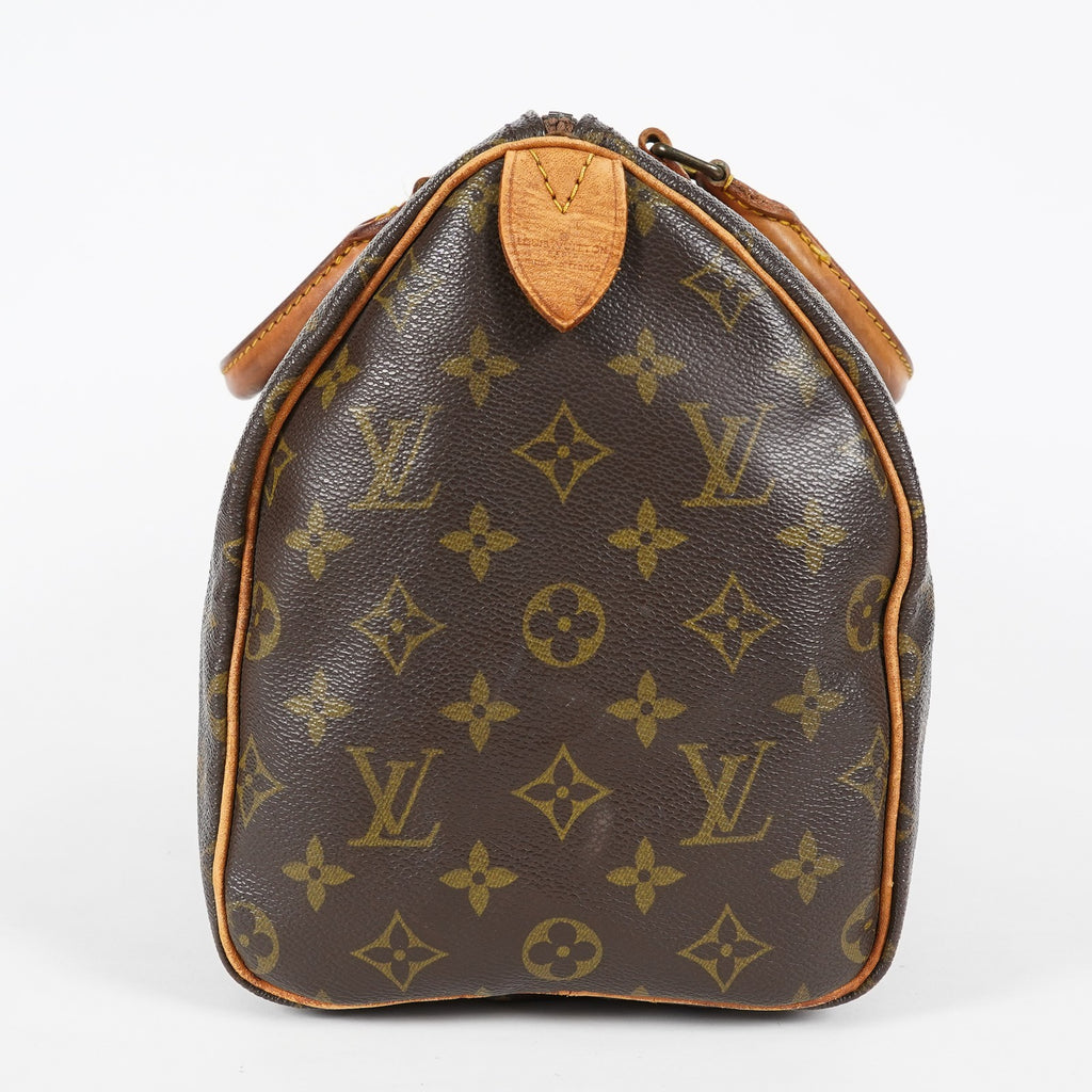 Louis Vuitton Speedy 30 Monogram Canvas Brown Boston Handbag M41526 08E065170002