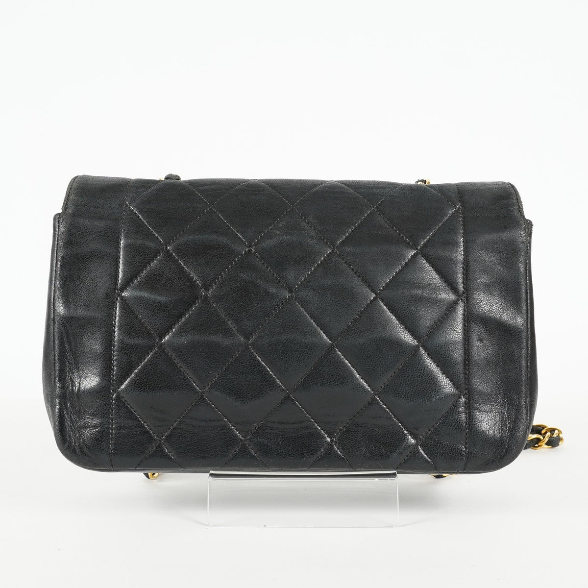 Chanel Diana 22 Flap Bag Black Lambskin Chain Shoulder Bag 09E0130470011