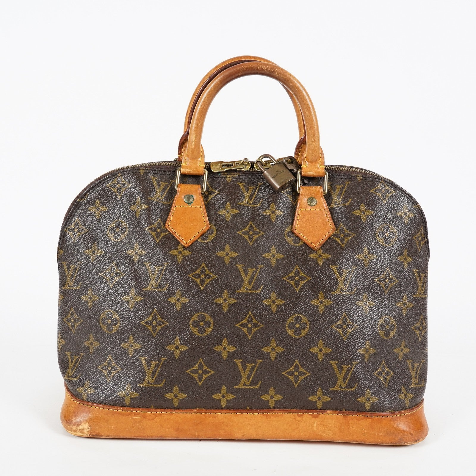 Louis Vuitton Alma PM Monogram Canvas Brown Handbag M51130 Vintage 08A113088803