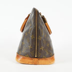 Louis Vuitton Alma PM M51130 Monogram Canvas Brown Used Handbag 09E112530011