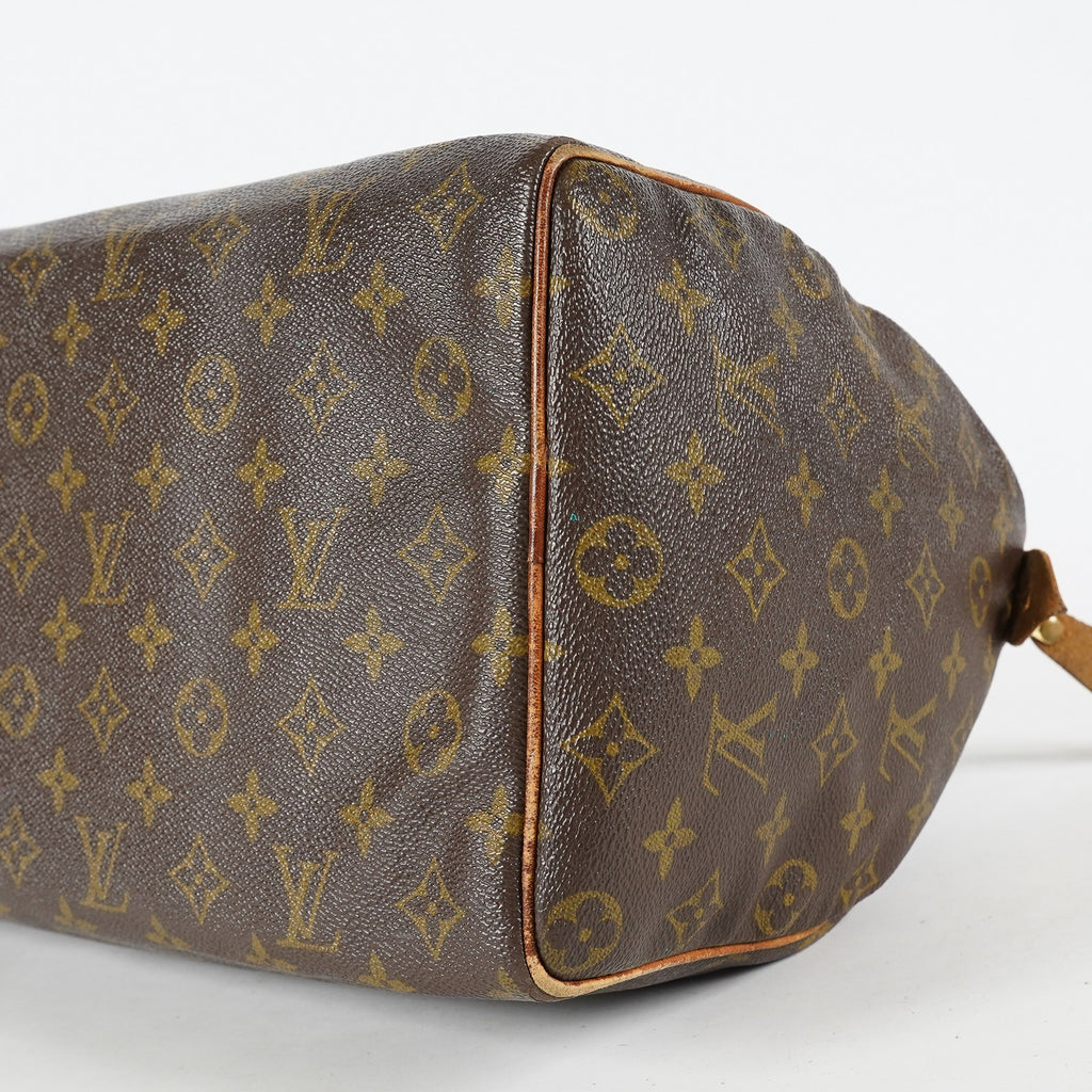 Louis Vuitton Speedy 35 M41524 Monogram Canvas Brown Used Handbag 01E054950021