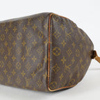 Louis Vuitton Speedy 35 M41524 Monogram Canvas Brown Used Handbag 01E054950021
