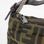 Fendi Zucca Accessory Pouch Shoulder Bag Brown Canvas Used 08E092420008