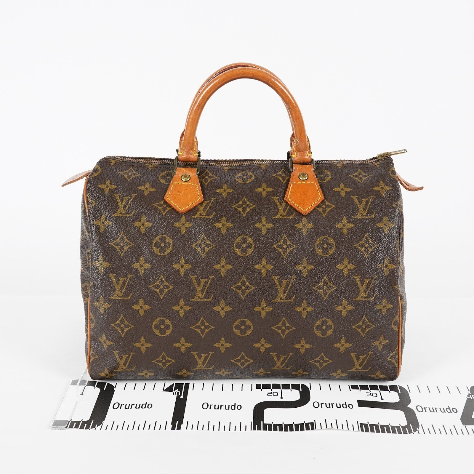 Louis Vuitton Speedy 30 Monogram Canvas Hand Bag Brown Used M41526 08E124070008
