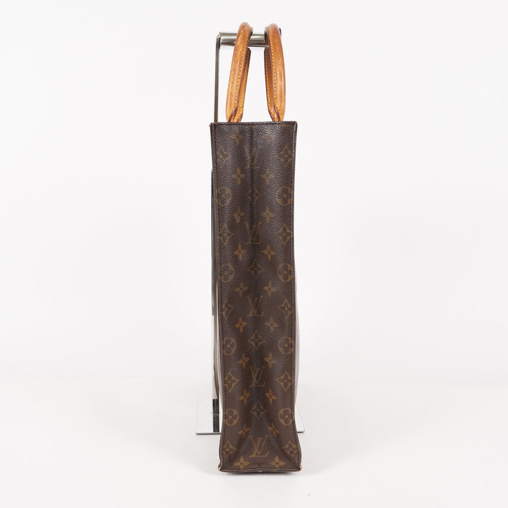 LOUIS VUITTON Sac Plat Handbag Monogram Canvas Brown M51140 06E441980004