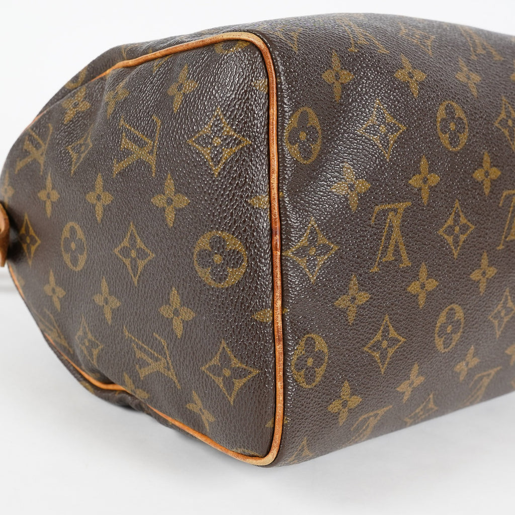 Louis Vuitton Speedy 25 Monogram Canvas Brown Boston Handbag Used 07E295830008