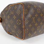 Louis Vuitton Speedy 25 Monogram Canvas Brown Boston Handbag Used 07E295830008