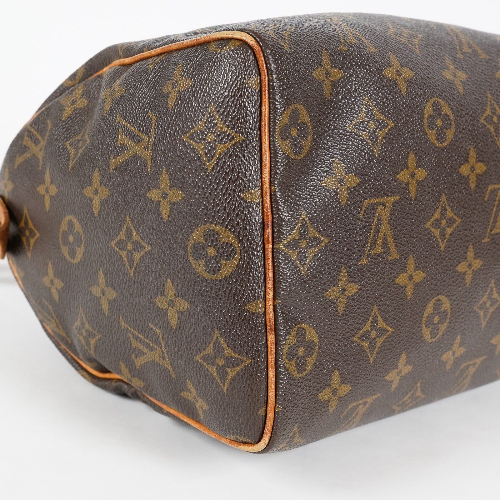 Louis Vuitton Speedy 25 Monogram Canvas Brown Boston Handbag Used 07E295830008