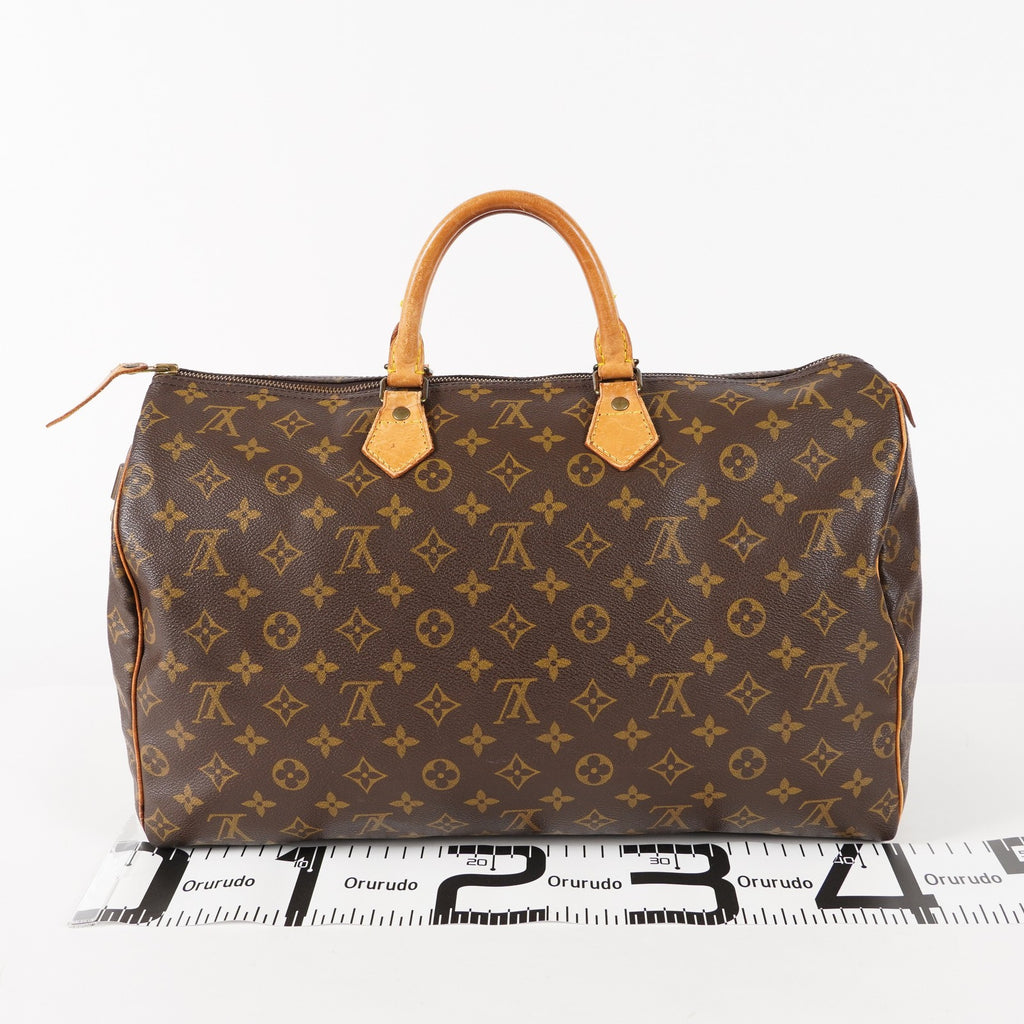 Authentic Louis Vuitton Monogram Speedy 40 Hand Boston Bag M41522 03E256050002