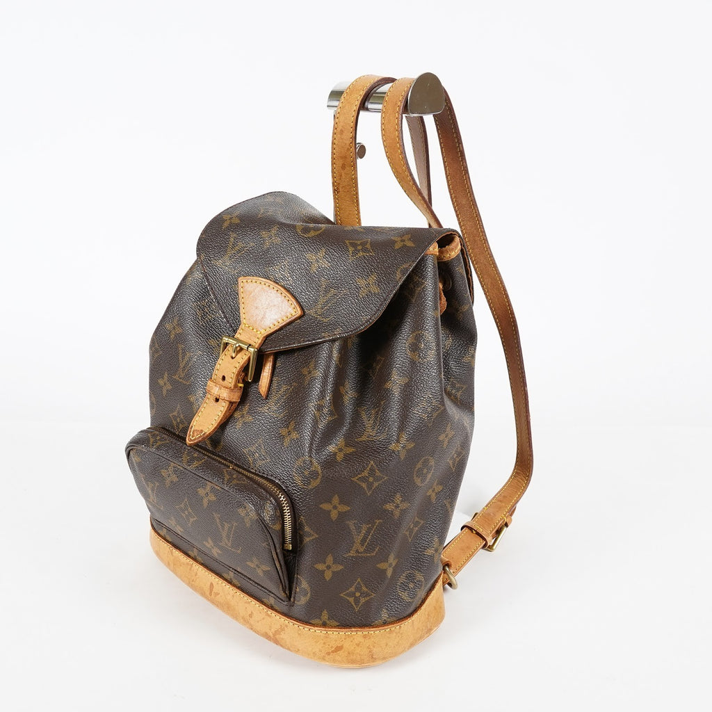 Louis Vuitton Montsouris MM Monogram Canvas Backpack Brown M51136 08E214070010