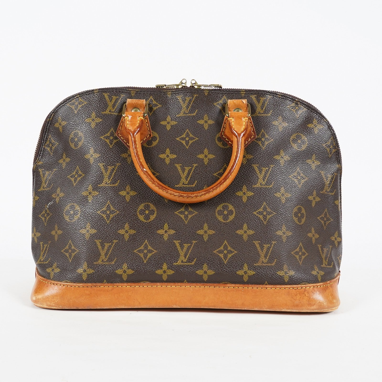 Louis Vuitton Alma PM M51130 Monogram Canvas Brown Bag Used Vintage 08A103088803