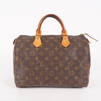 Louis Vuitton Monogram Speedy 30 Handbag Brown Coated Canvas M41526 06E035170030