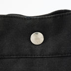 Hermes Fourre-Tout MM Black Canvas Used Tote Shoulder Bag 09M37793108