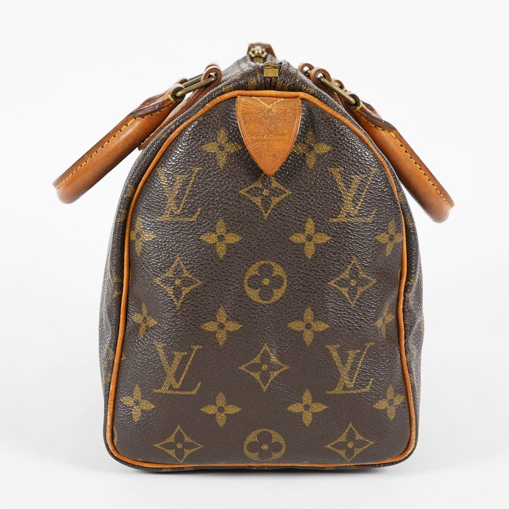 Louis Vuitton Speedy 25 Monogram Brown Handbag M41528 Used Vintage 07E187480012