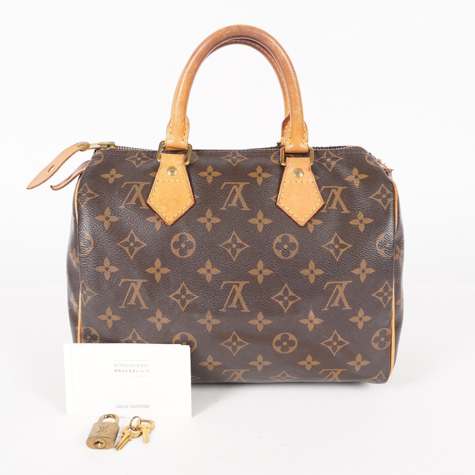 Authentic Louis Vuitton Monogram Speedy 25 Handbag vintage M41528 06E365940017