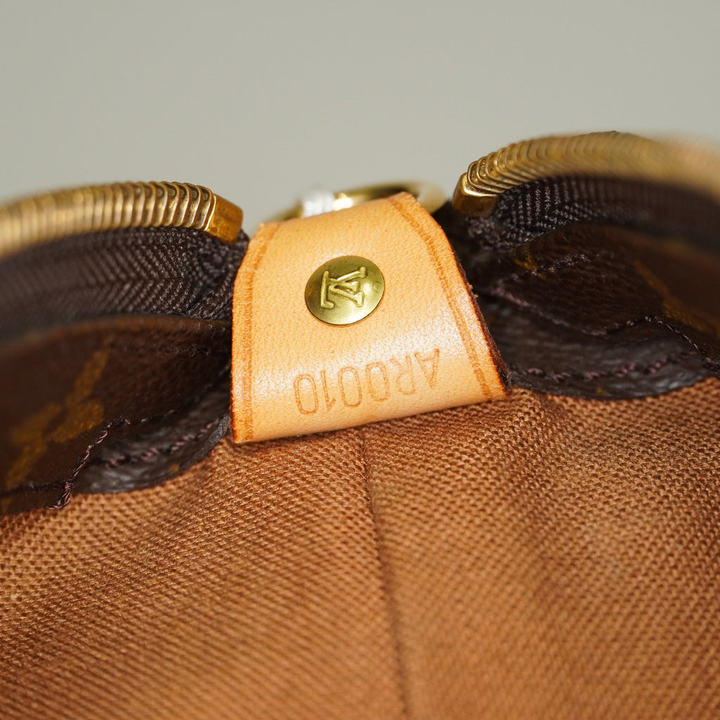 Louis Vuitton Cabas Mezzo Tote M51151 Monogram Canvas Brown Vintage 07A032860008