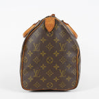 Louis Vuitton Speedy 35 Monogram Brown Canvas Hand Bag Used M41524 07E214620027