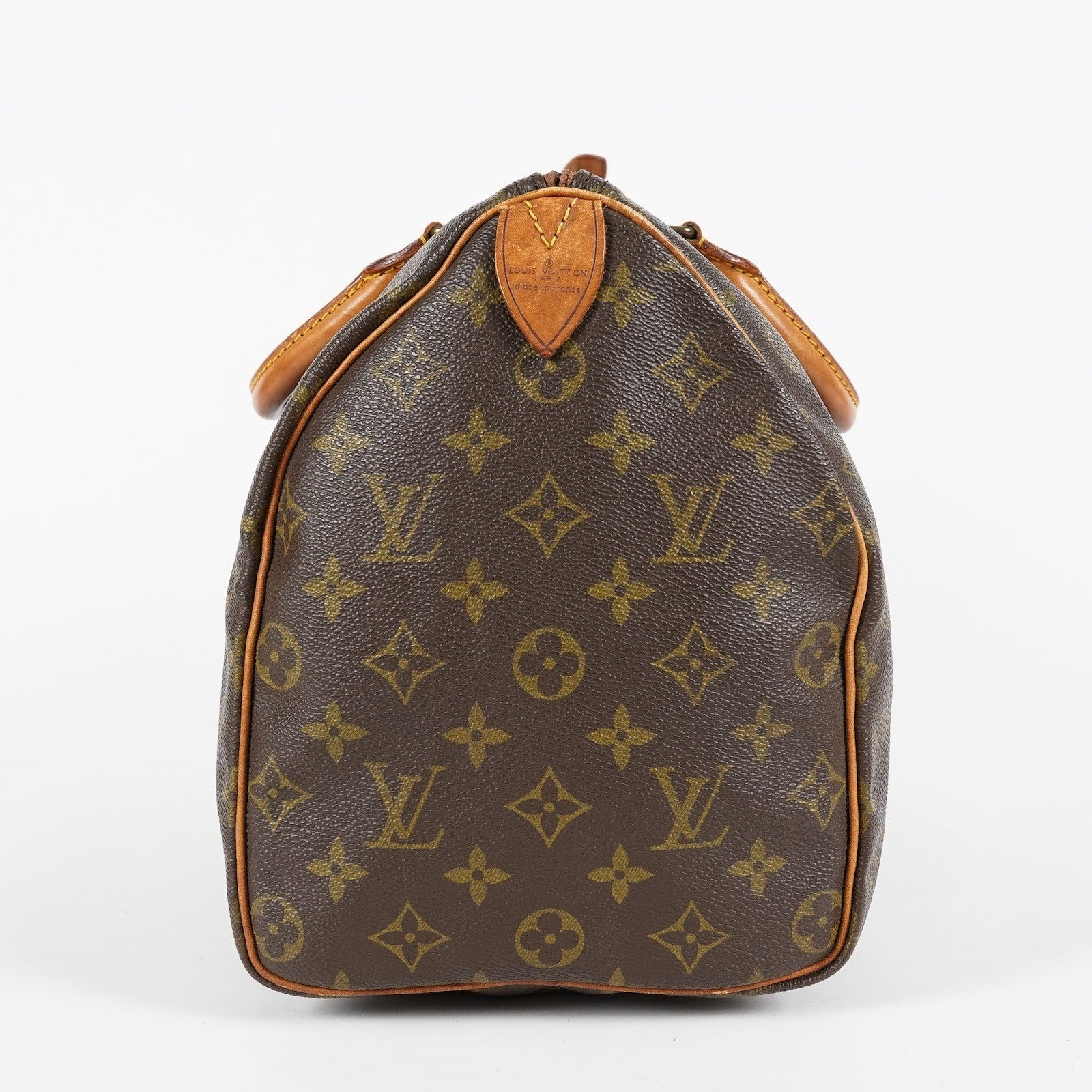 Louis Vuitton Speedy 35 Monogram Brown Canvas Hand Bag Used M41524 07E214620027