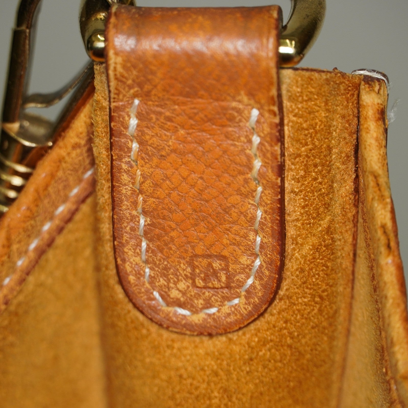 Hermes Evelyne PM Shoulder Crossbody Bag Gold Tan Clemence Leather 07E1311440010