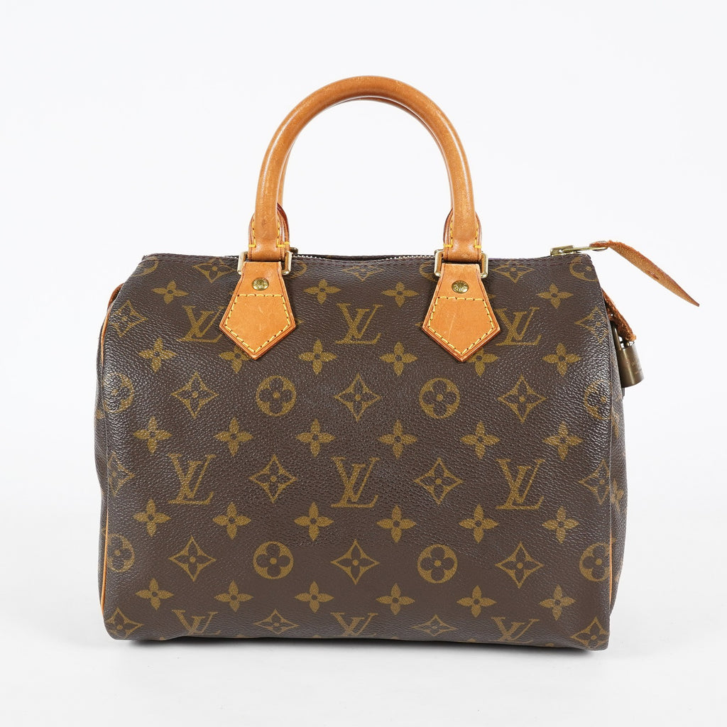 Louis Vuitton Speedy 25 M41109 Monogram Brown Boston Hand Bag Used 07E148030015