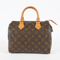Louis Vuitton Speedy 25 M41109 Monogram Brown Boston Hand Bag Used 07E148030015