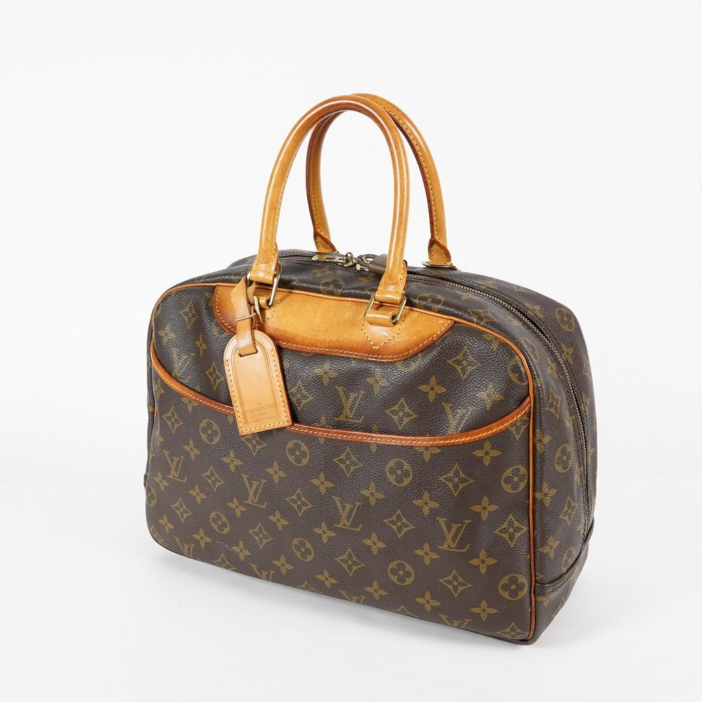 Louis Vuitton Deauville M47270 Monogram Canvas Brown Handbag Used 07E222640027