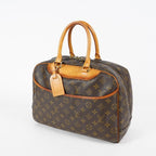 Louis Vuitton Deauville M47270 Monogram Canvas Brown Handbag Used 07E222640027
