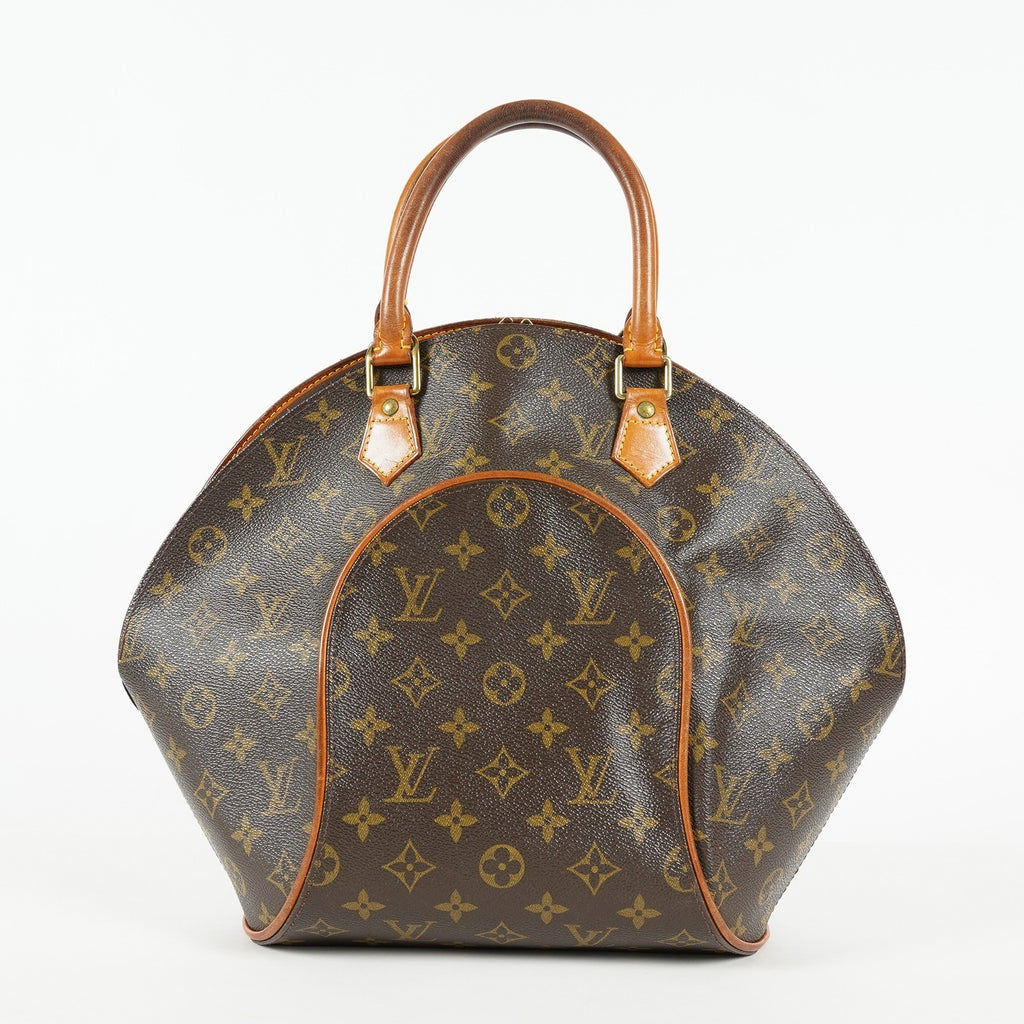Louis Vuitton Ellipse MM M51126 Monogram Canvas Brown Used Handbag 09A053775209