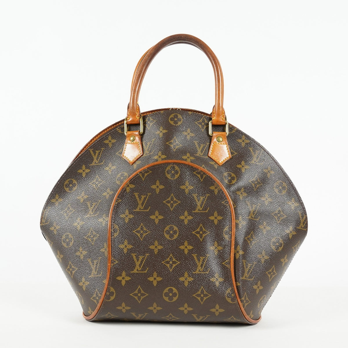 Louis Vuitton Ellipse MM M51126 Monogram Canvas Brown Used Handbag 09A053775209